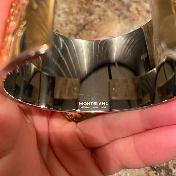 Montblanc bangle bracelet in rose gold and silver tones - Picture 4 of 4